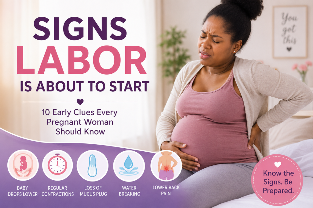signs labor is about to start