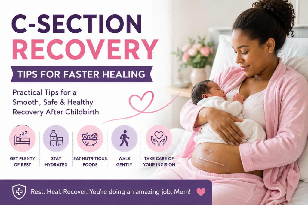 C-Section Recovery Tips for Faster Healing After Childbirth